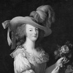 Marie Antoinette mit opulentem Federhut